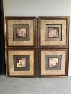 4 Piece Set Flowers