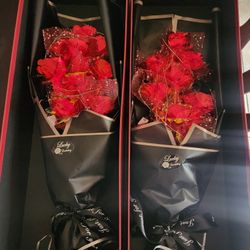 Ramo De Flor Artificiales Con Luz