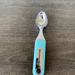 KitchenAid Ice Cream Scoop Aqua Sky HAQA Stainless Steel, Dishwasher Safe *Disc