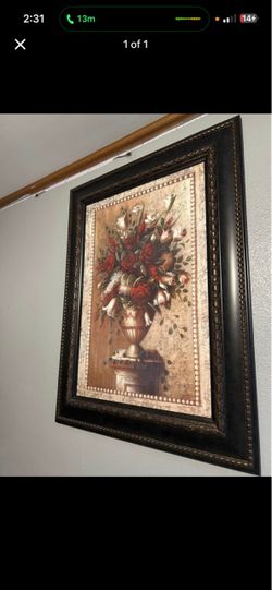 Framed Floral Bouquet Wall Art Print