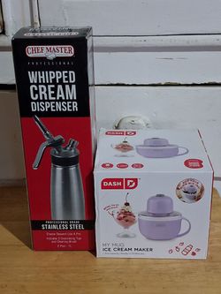 Ice cream/ whipped cream maker