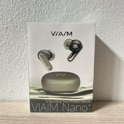Nano+ AI Smart Earbuds – 4-in-1 Noise Cancelling Wireless Earbuds with Voice Recorder, Real-Time Translator & Transcriber, IPX5, 40H Battery (Green)
