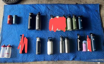 HydroFlask, Yeti and Kleen Kanteen Bottles