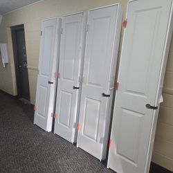 2 Panel Prehung Doors 4.  18x80  70 Dollars Apiece  1 28 X80  80 Dollars Apiece  Or All 5 For 250
