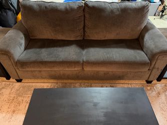 Gray couch from Mor furniture