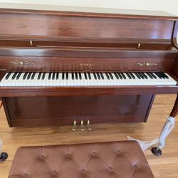 Kawai Upright Piano Well Maintained Mahogany Finish