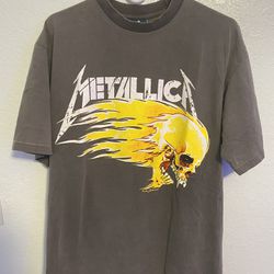 Vintage Metallica AOP All over print single stitch reprint graphic tee size Large 