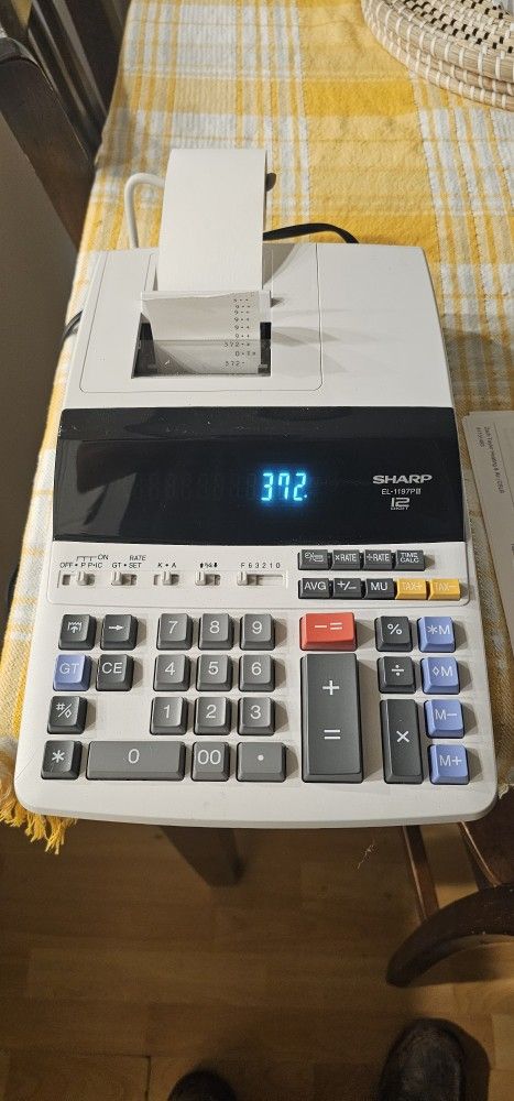 Sharp El 1197p3 Calculator Table Top