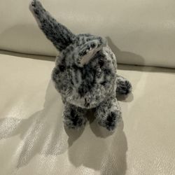 Bunny Plush Gray Realistic 8” stuffed animal