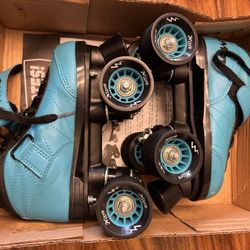 Epic Skates 2016 Epic Nitro Turbo 1 Indoor/Outdoor Quad Speed Roller Skates, Blue