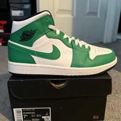 Jordan 1 Mid Lucky Green 7.5