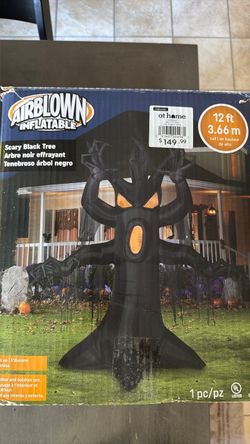 Airblown Inflatable 12 ft Scary Black Tree