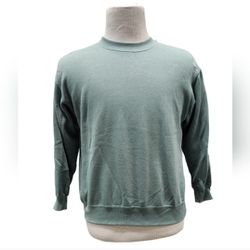 Hanes Her Way Size Medium Light Green Crewneck Sweater