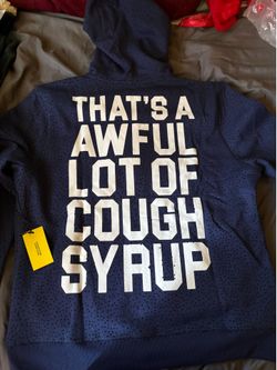 Cough syrup rhinestone hoodie