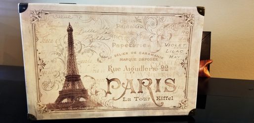 Paris scrapbook suitcase