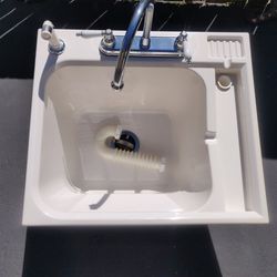 Utility Sink With Cabinet - For Mud Room, Shop, Garage