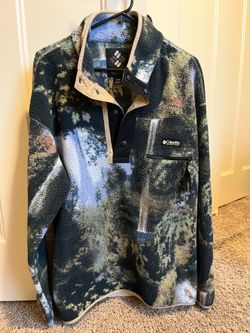 Columbia Men's Printed Half Snap Printed Fleece Pullover