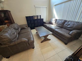 Couch and table set