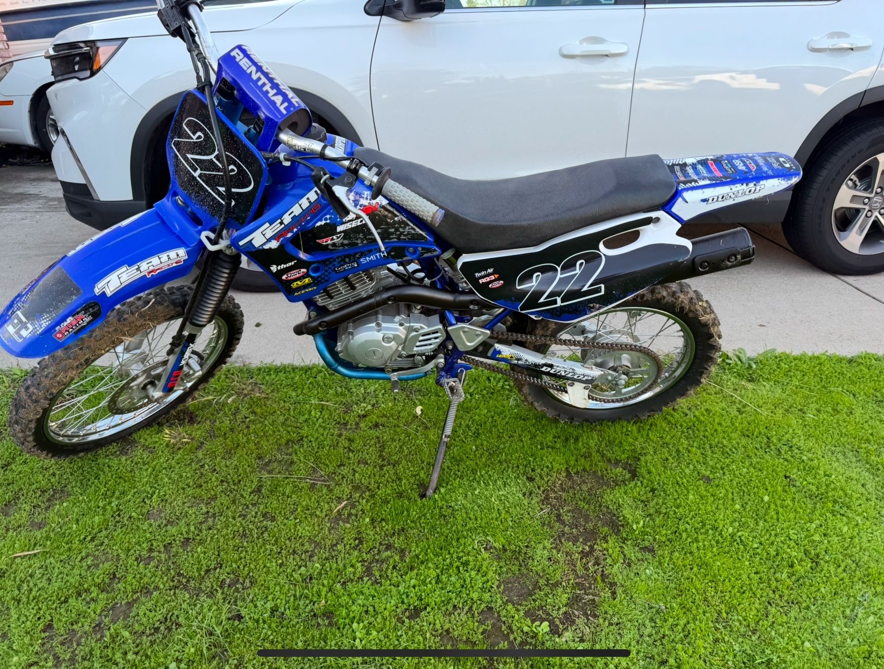 2021 Blue Yamaha 4 stroke 125