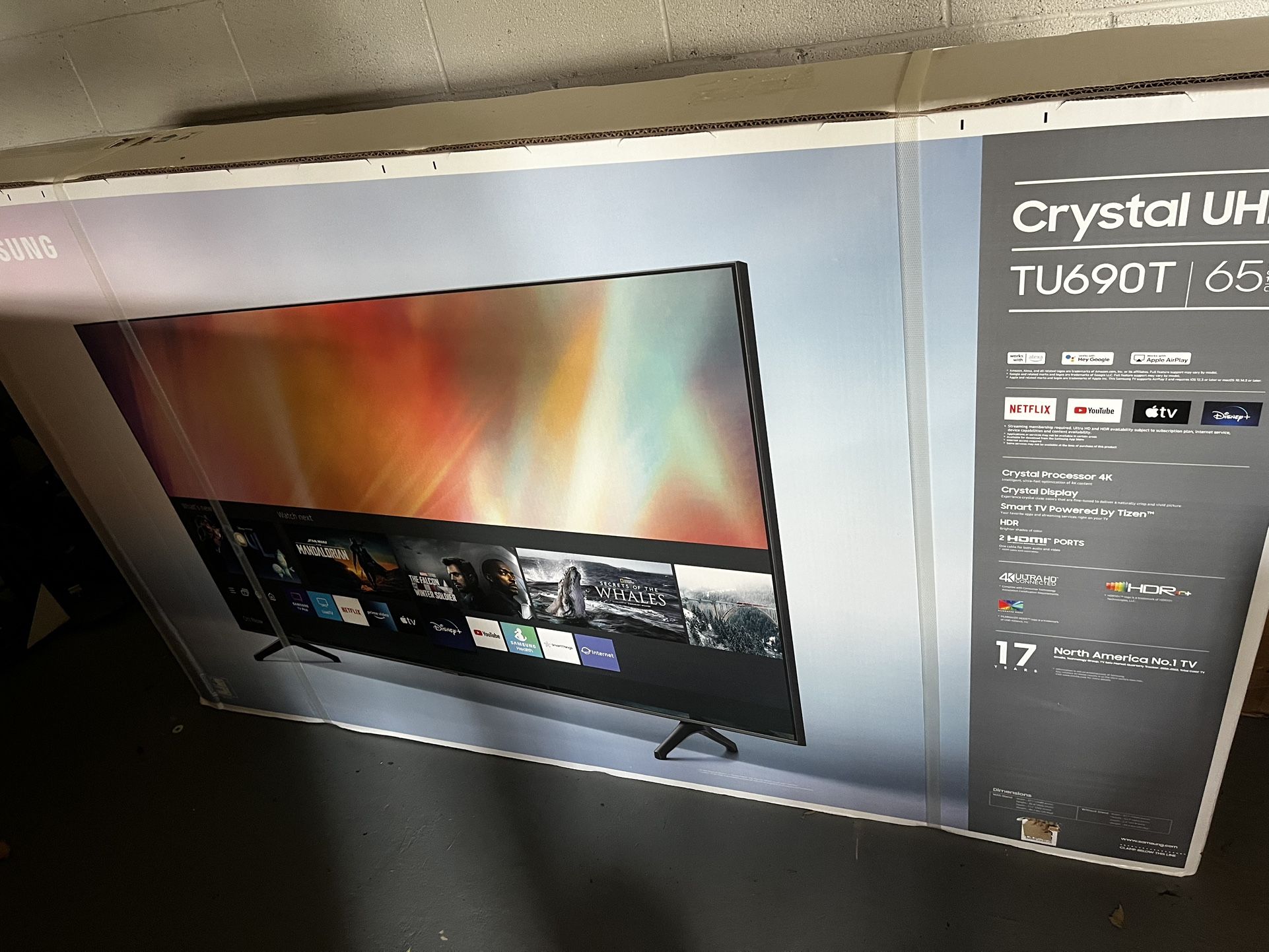 65 Inc Samsung TV (brand New)