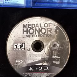 PS3 MEDAL OF HONOR LIMITED EDITION 