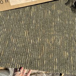 Grey Green Mohawk Carpet Tile .99