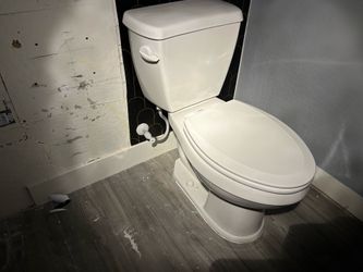 Toilet and pedestal sink