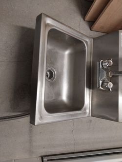 Comercial Hand Sink Stainless Steel