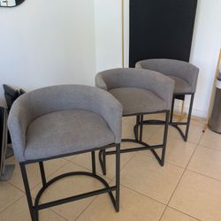 Counter Height Bar Stools Set of 3