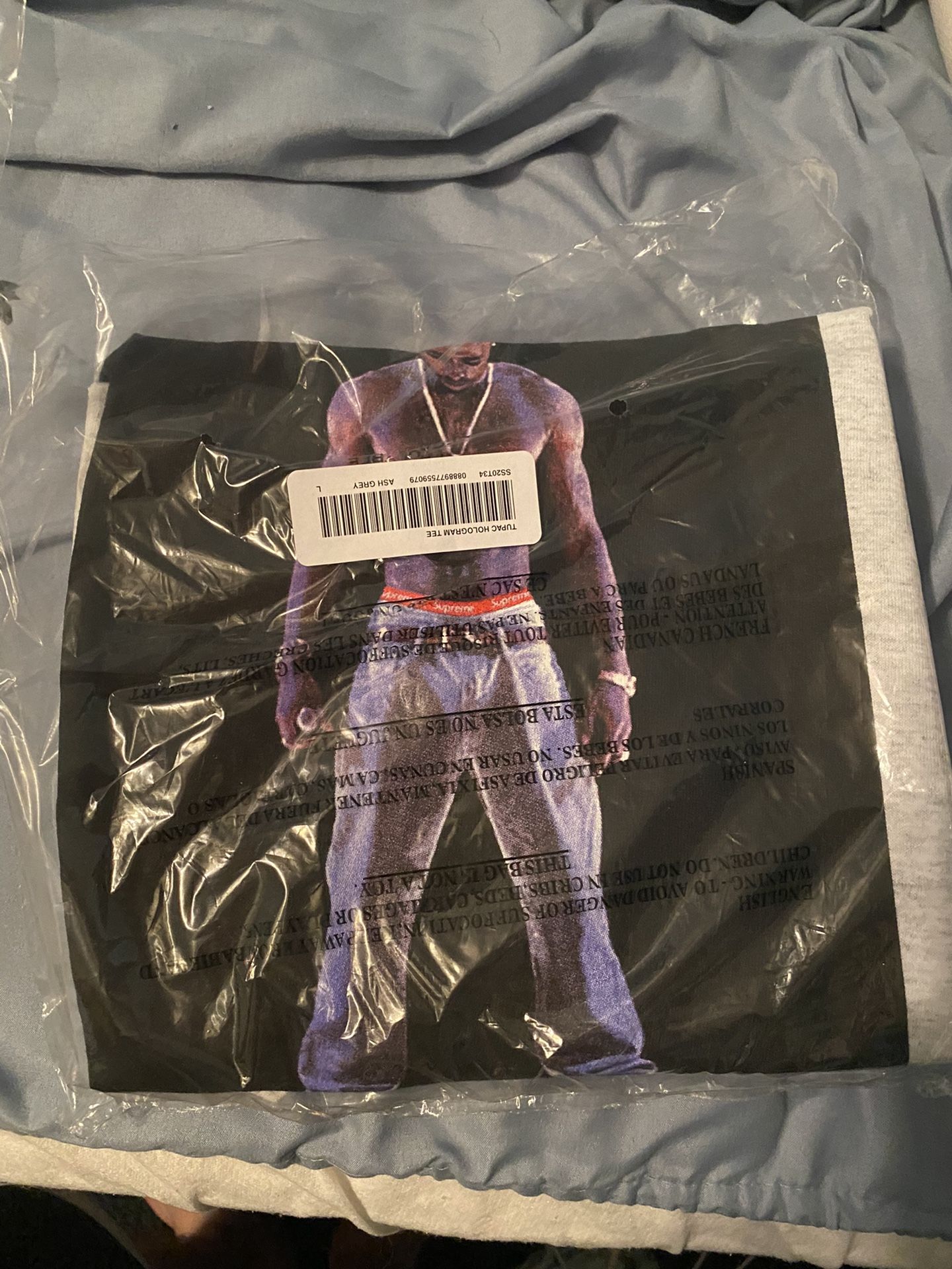 Supreme Tupac tshirt size large