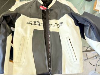 Alpinestars Stella motorcycle leather jacket size 46