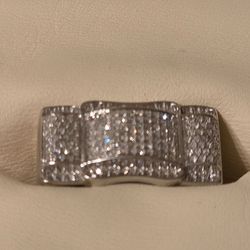 10K White Gold Natural Diamond Ring (Size 5) 💎 – Retail $2K – Serious Buyers Only