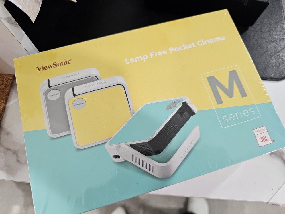 New, never opened or used ViewSonic M1 mini LED pocket Movie projector, Presentation, Speaker