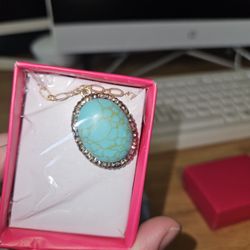 Studio 1886 Gold And Turquoise Necklace