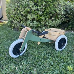 Wishbone Original 3-in-1 Balance Bike in a green finish