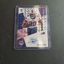 Zack Moss Rookie Autograph Card 