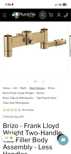 Brizo Frank Lloyd Wright series tub filler