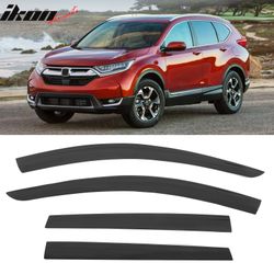Fits 2017-2022 Honda CR-V Low Profile Style Tape-On Window Visors Rain Deflectors