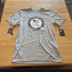New Nike Team USA Shirt US Olympics Gray Men’s S Small