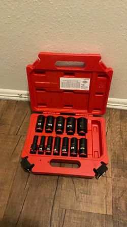 Milwaukee Socket Set 12Pcs 3/8 Drive