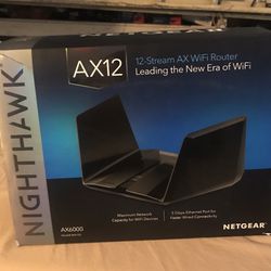 NETGEAR  Nighthawk RAX120 Tri-Band WiFi 6E Router - Black