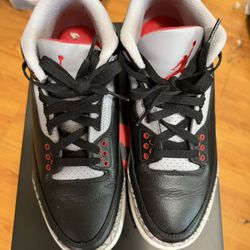 Jordan 3 Black Cement Size 8.5 Used 