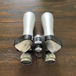 Plum German Classic Binoculars With Leather Case 