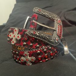 Red Studded Belt