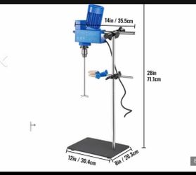 Digital Laboratory Overhead Stirrer 2000rpm Mixer 20l 110v Industrial Liquid