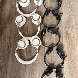 Wireless and wired headphones