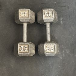 35 Lb Dumbbell Set