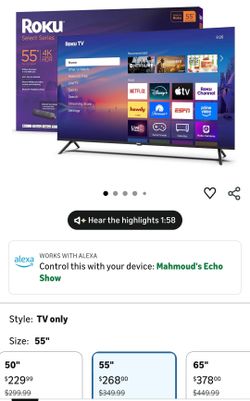 Roku Smart TV – 55-Inch Select Series - Read