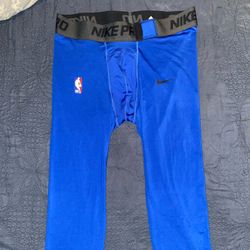 Nike Pro NBA Player Issue Compression Tights Mens Size XX-Large Royal Blue