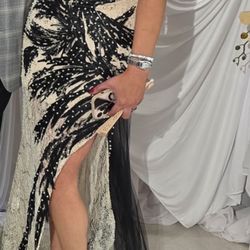 Champagne And A Black Dress